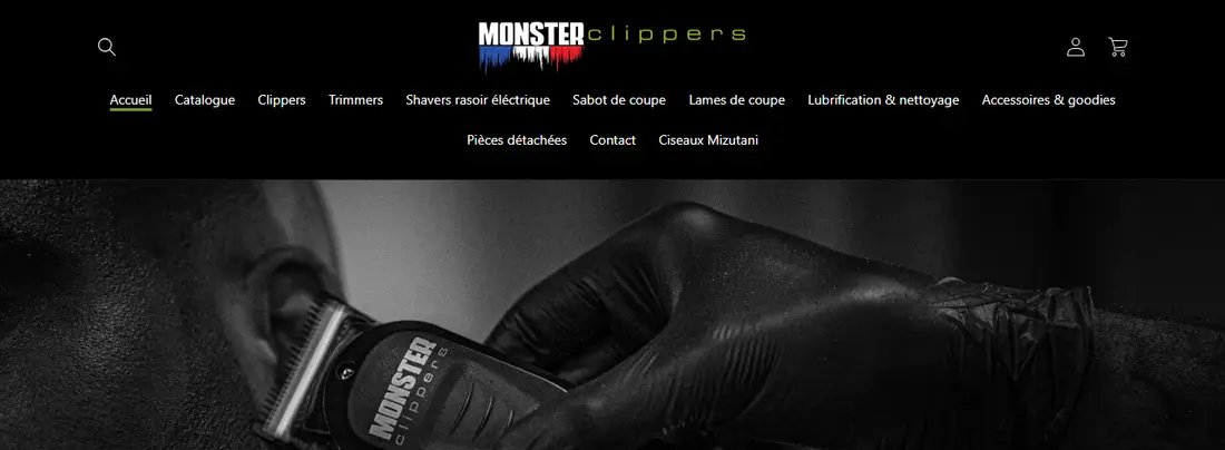 Aperçu du site Monster Clippers France